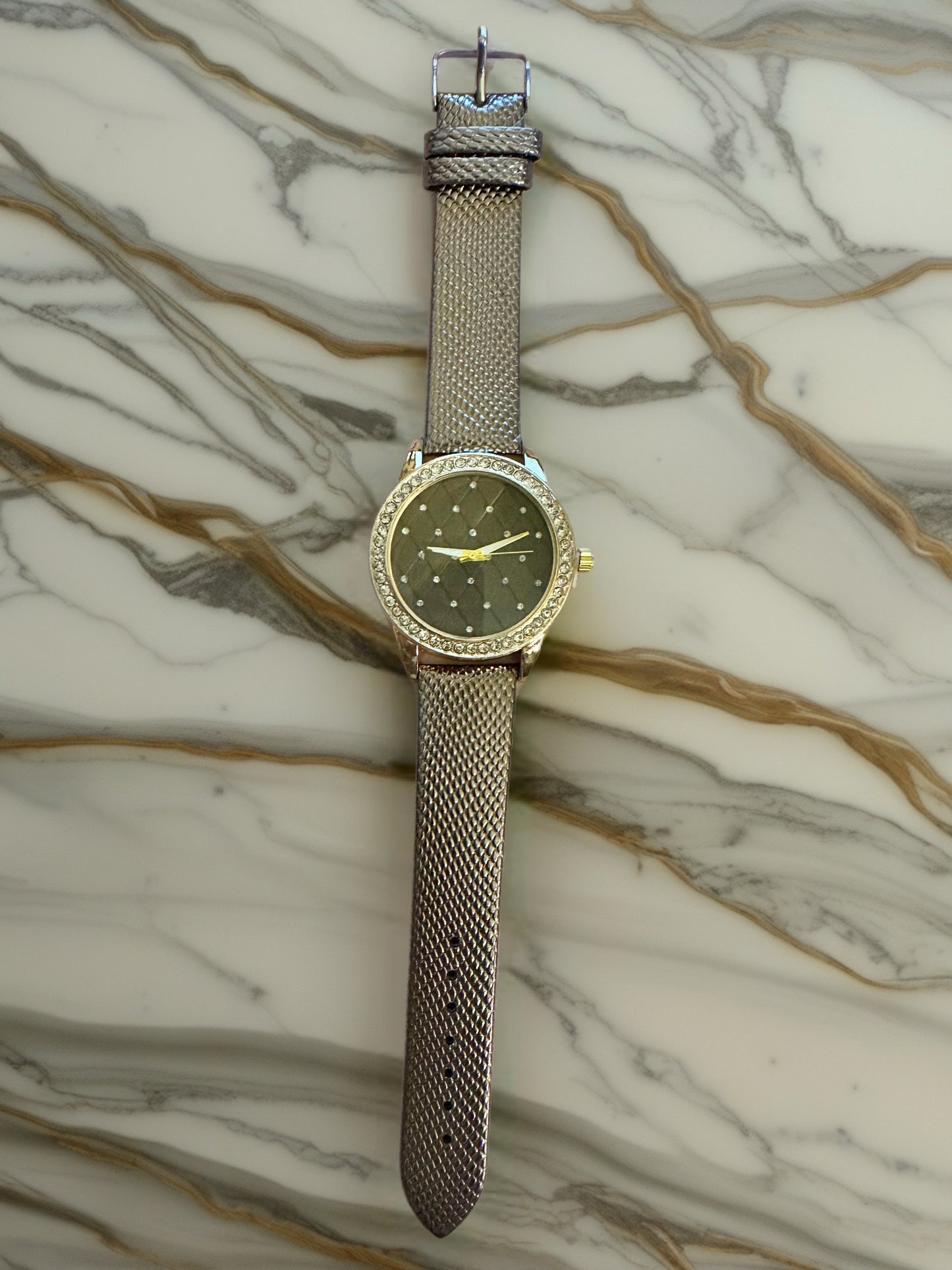 Crystal Elegance Mesh Watch