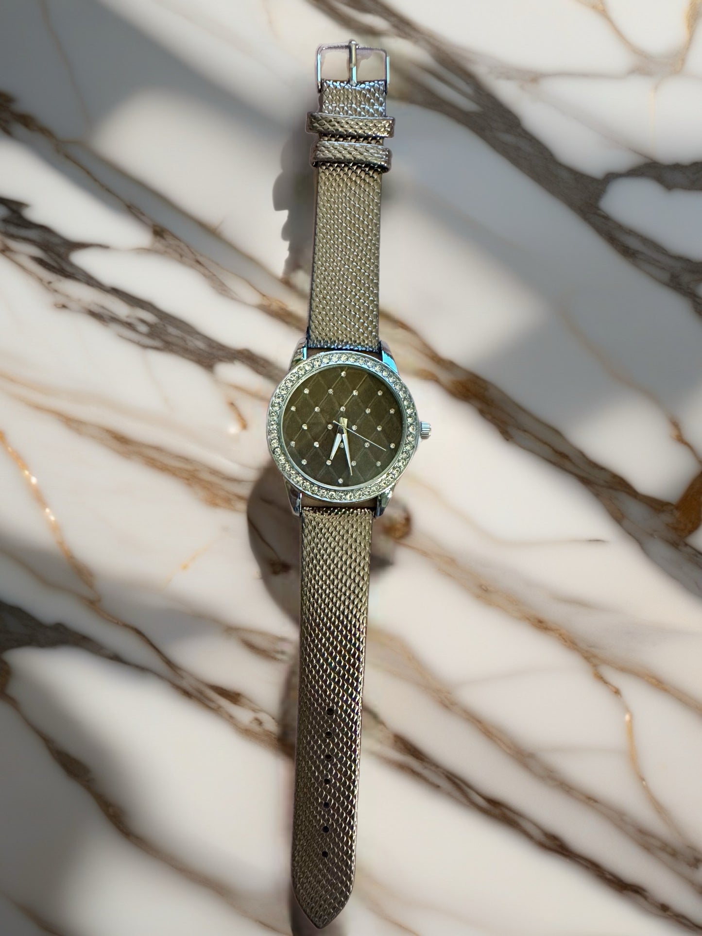 Crystal Elegance Mesh Watch
