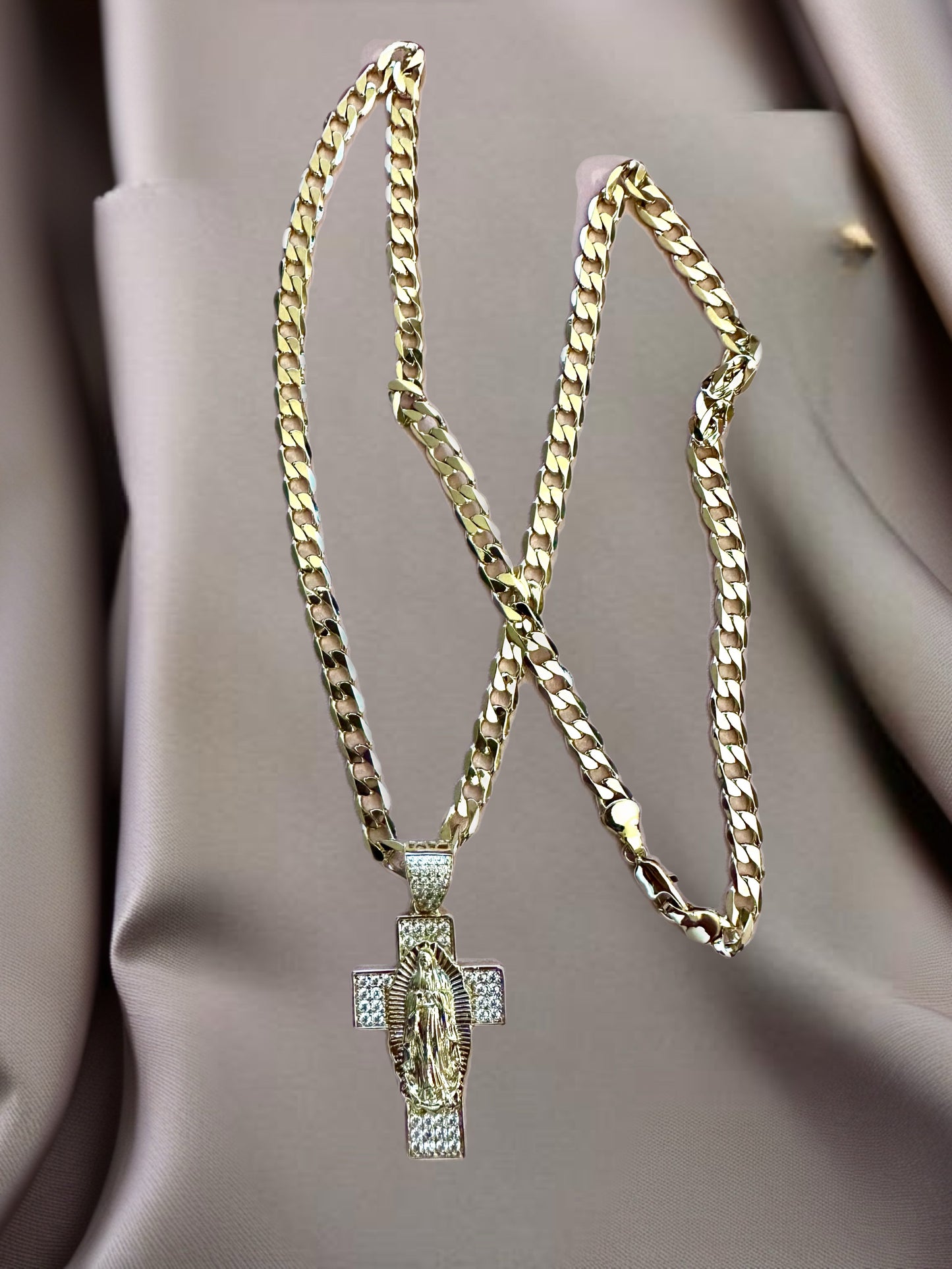 Sacred Grace Cuban Chain Necklace