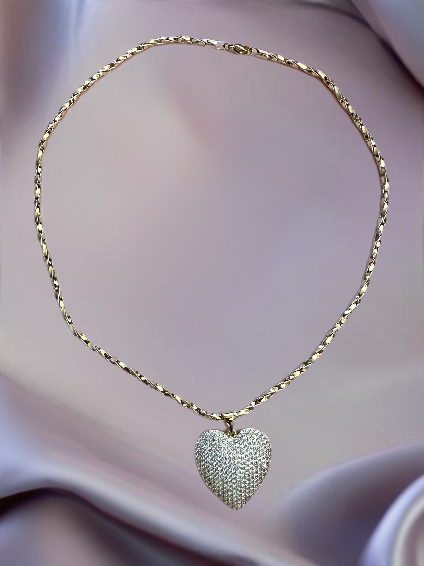 Eternal Spark Heart Necklace