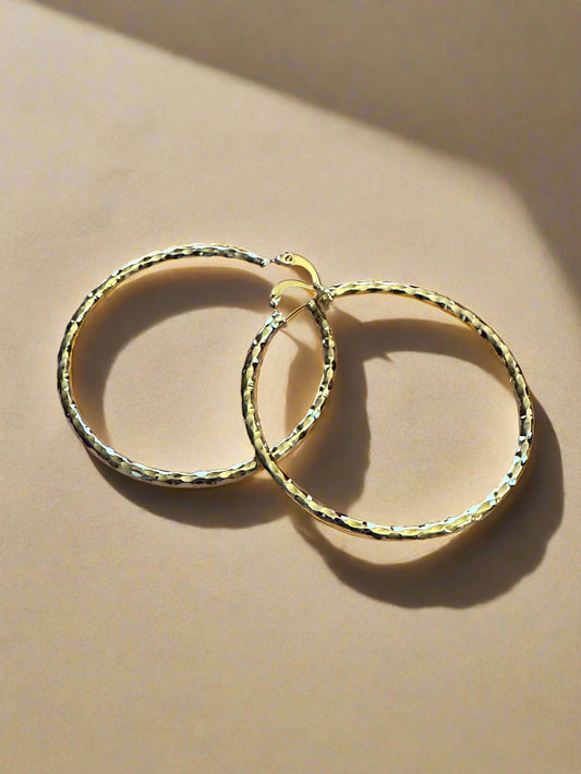 Golden Dusk Hoops