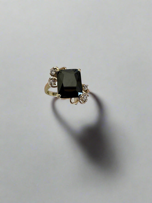 Gold Black Emerald