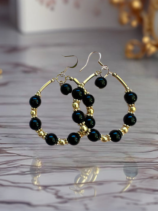 Black Celestial Grace Hoops