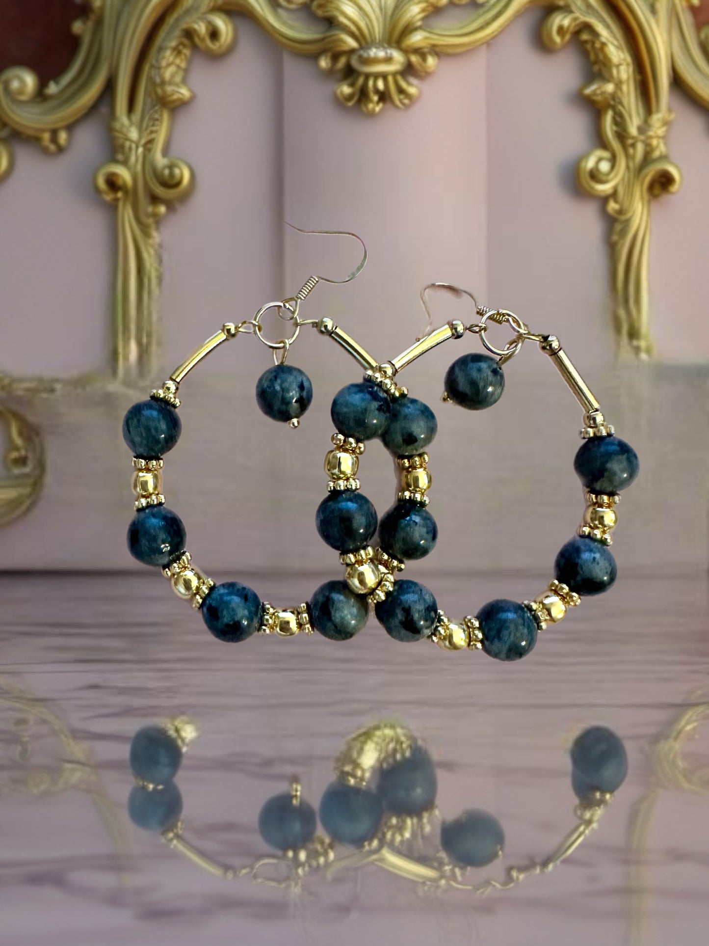 Charcoal Celestial Grace Hoops