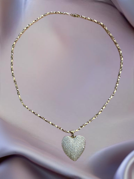 Eternal Spark Heart Necklace